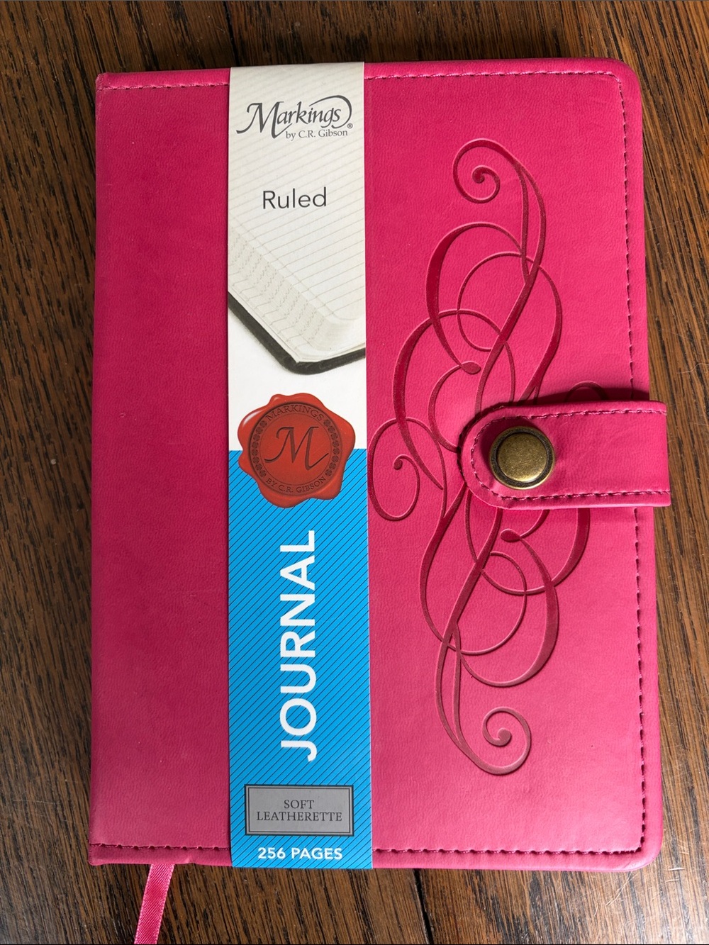 Markings Pink Ruled Journal - Soft Leatherette